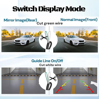 X1 Backup Camera for Car License Plate Reverse Cam, IP69 Waterproof Rearview - Image 4