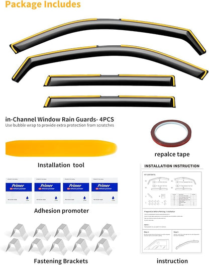 in-Channel Window Rain Guards Fit - Image 8