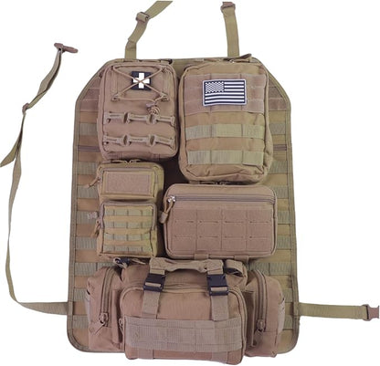Universal Tactical Seat ​Back Organizer Vehicle Molle Panel Organizer Storage - Image 9