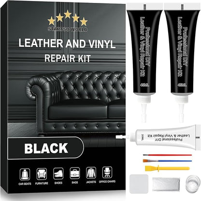 STARTSO WORLD Black Leather Repair Kit, Vinyl Repair kit by STARTSOWORLD
