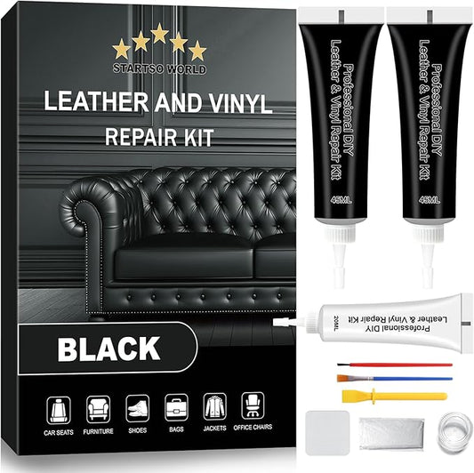 STARTSO WORLD Black Leather Repair Kit, Vinyl Repair kit by STARTSOWORLD