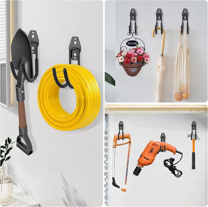 Garage Tool Hooks Wall Mount, 6 Pack Heavy Duty Storage Hooks - Image 5