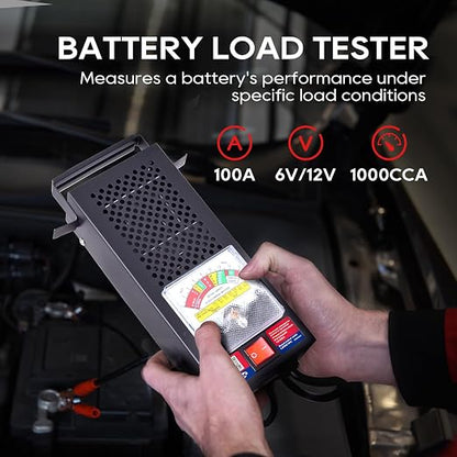 TOPDC Car Battery Tester, Battery Load Tester 100-1000 CCA, Automotive Battery - Image 2