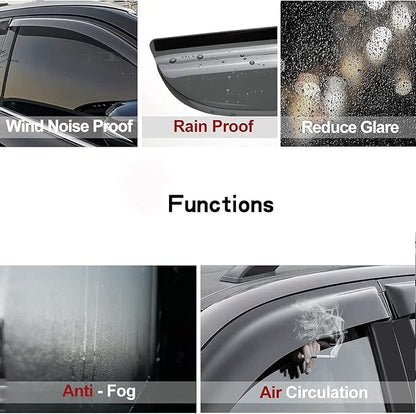 94376 Side Window Wind Deflector, Window Visor fit - Image 3
