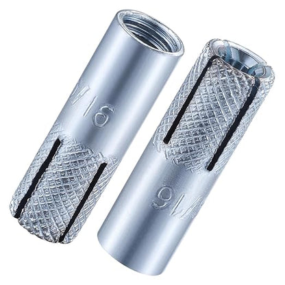 Wensilon 5/16"-18 Premium Zinc Plated Carbon Steel Drop in Anchors Assortment by Wensilon
