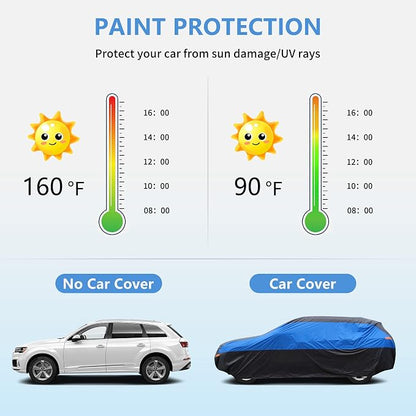 SUV Car Cover Waterproof All Weather, Cover Full Exterior Cover Windproof - Image 7