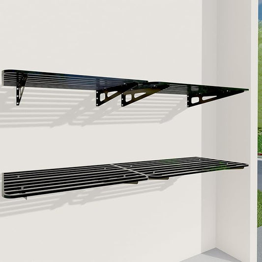 4-Pack 2x4ft Garage Shelving Wall Mounted, 4 ShelfTotal 16 ft Garage Wall by ZoffyFabrizio