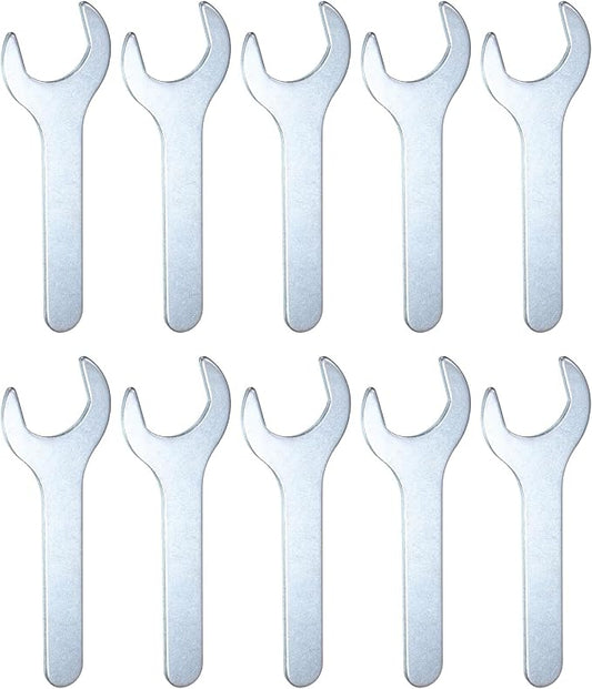 HARFINGTON 10pcs Small Wrench Open End Wrench 28x135x2.8mm Metric U-Shaped by HARFINGTON
