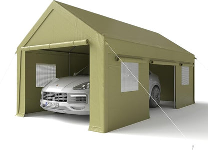 12x20 FT Carport, Heavy Duty Carport, Portable Garage - Image 7
