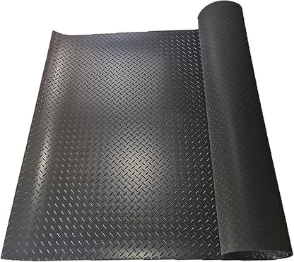 Boshen 7.5Ft x 17Ft Rubber Flooring Mats 2.9mm Thickened Diamond Plate Flooring by Boshen