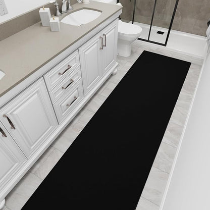 Ottomanson Hallway Runner Rug 2'7" x 12' Non Slip Solid Area Rugs Easy to Clean - Image 12