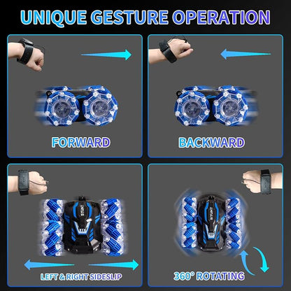 Remote Control Car, 2.4 Ghz 4WD Gesture Sensing RC Stunt Car, Double Sided 360° - Image 3