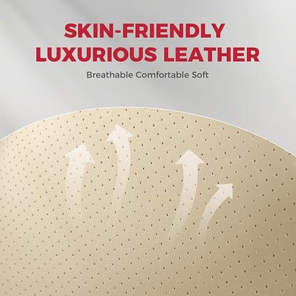 FREESOO Car Seat Covers Full Set, Waterproof Automotive Seat Covers, Leather - Image 7