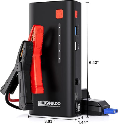 GOOLOO Jump Starter 3000A Peak Car Jumper Starter 12V SuperSafe Lithium Jump Box - Image 8