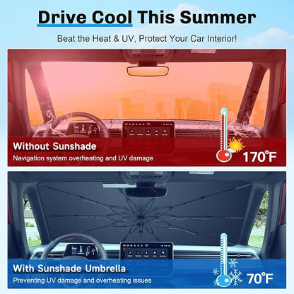 SXCY for 2023-2025 VW ID.Buzz Windshield Umbrella Sunshade for 2025 VW ID.Buzz - Image 5