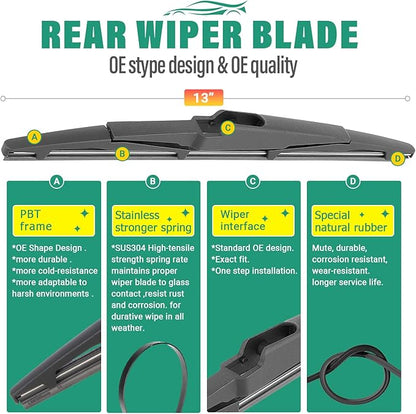 26" 18" 13" Windshield Wiper Blades Replacement - Image 4