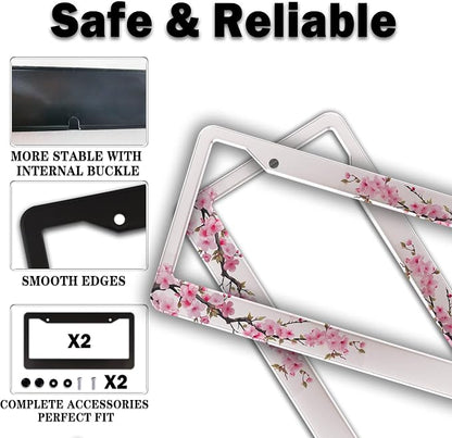 License Plate Frames for Men Powder License Plate Frame for Women Beautiful - Image 4