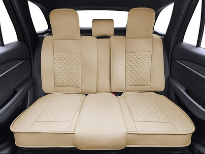 Elantrip Car Seat Cover Full Set Leather Car Seat Protector Universal fit - Image 5