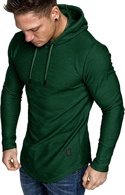 Lexiart Mens Fashion Athletic Hoodies Sport Sweatshirt Solid Color Fleece by Lexiart