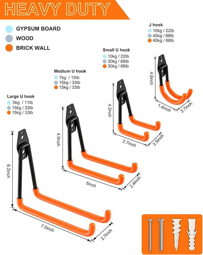 QcoQce 16 Pack Garage Hooks Heavy Duty - Image 2