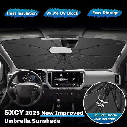 SXCY for 2022-2024 2025 Nissan Frontier Windshield Umbrella Sunshade for 2025 - Image 3