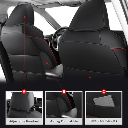 MIROZO Seat Covers for Rav4, Non-Hybrid Toyota RAV4 Seat Covers Car Seat Cover - Image 3
