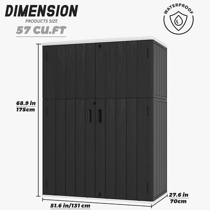 Vertical Outdoor Storage Cabinets, Plastic Sheds&Outdoor Storage - Image 5