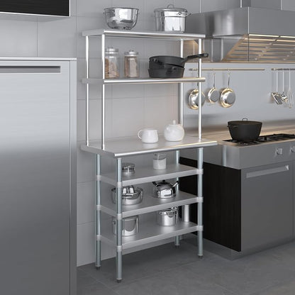 Amgood 18" x 36" Stainless Steel Work Table - Image 9