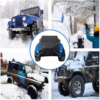 Avecrew for Jeep Wrangler Cover Waterproof 4 Door, All Weather for Jeep Rain - Image 7