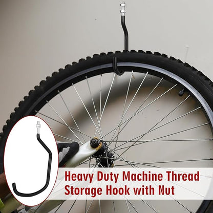 Shimeyao 4 Pcs Machine Thread Bicycle Storage Hook - Image 5