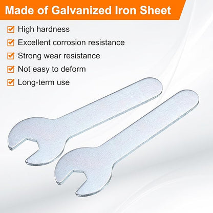 HARFINGTON 10pcs Small Wrench 7x66x1.5mm Metric U-Shaped Single Open Ended - Image 4