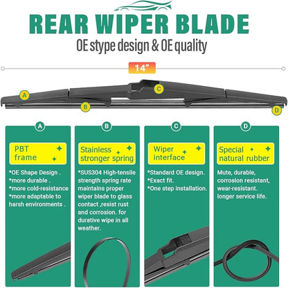 26" 16" 14" Windshield Wiper Blades Replacement - Image 4