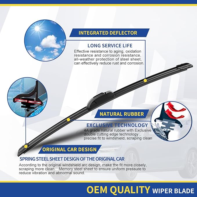 3 wipers Replacement for 2018 2019 2020 2021 Chevrolet Equinox 2018 2019 2020 - Image 4