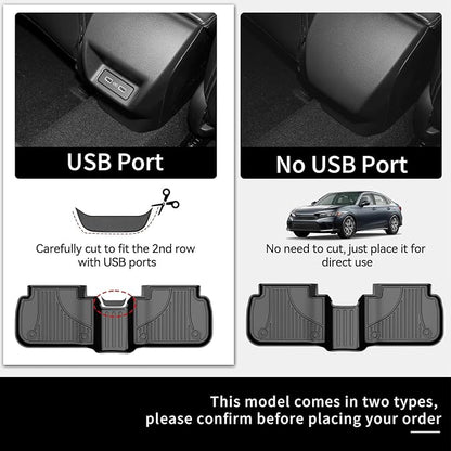 Floor Mats for Honda Civic 2022-2025 | for Acura Integra 2023-2025, All Weather - Image 2