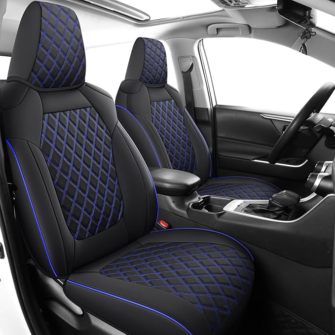 MIROZO Seat Covers for Rav4 Non-Hybrid, Faux Leather Car Seat Covers Compatible by MIROZO