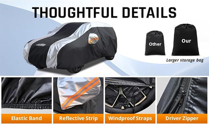 Small Car Cover All Weather Protection - Image 4