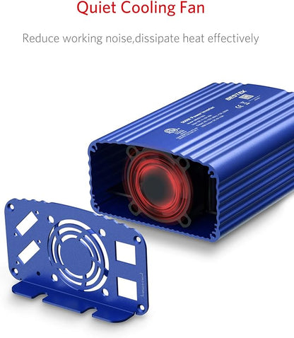BESTEK 500W Power Inverter DC 12V to 110V AC Converter - Image 4