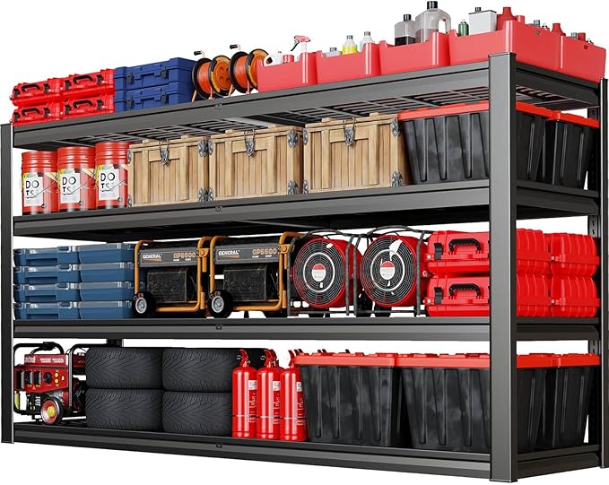 67" Wide Garage Shelving Unit, Heavy Duty Garage Storage Shelves, 3500 LBS by PMKES