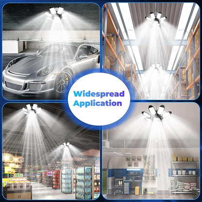 Garage Lights - Super Bright 25000LM Garage Lights Ceiling Led w/ 8 Deformable - Image 6