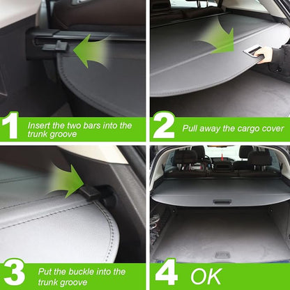 Cargo Cover for Jeep Patriot Compass 2007-2010 2011-2016 Rear Trunk Cover Trunk - Image 4