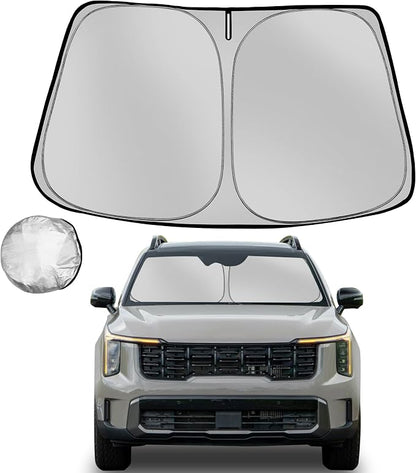 Windshield Sun Shade for 2021-2025 Kia Sorento Foldable Sun Sunshade for Car by Fonowka