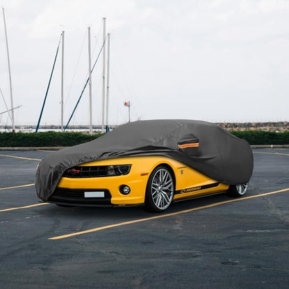 MORNYRAY Compatible with Chevy Camaro, Car Cover Outdoor Waterproof Sun Rain - Image 6
