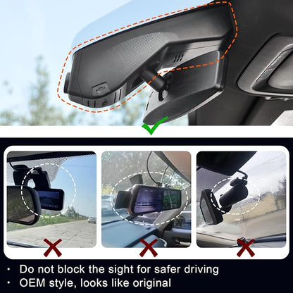 Front 4K & Rear 1080P Dash Cam Custom fit - Image 6