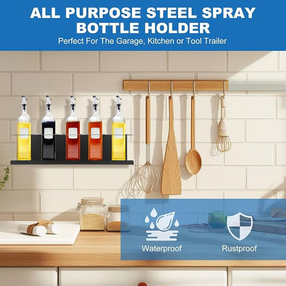 4 Pack Heavy-Duty Aerosol Spray Can Holder, 5 Can Spray Bottle Holder Steel - Image 7