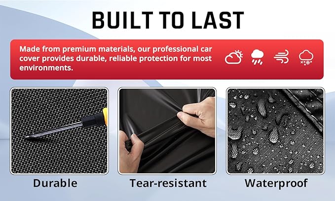 SUV Car Cover Waterproof All Weather Protection - Image 3