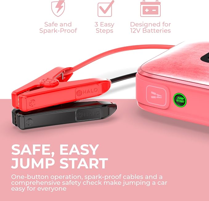 HALO Bolt Ultimate 3 Portable Car Battery Jump Starter | 130 PSI Air Compressor - Image 6