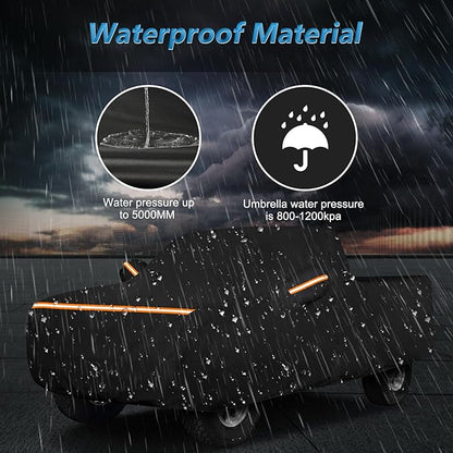 Car Cover for Chevrolet C/K 1500/2500/3500 1988-1999, Waterproof 210D Oxford - Image 5
