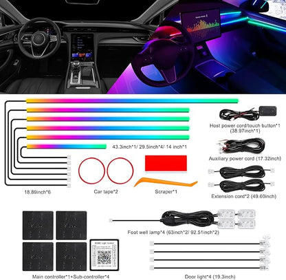 Dreamcolor Acrylic Interior Car LED Strip Light - Image 3