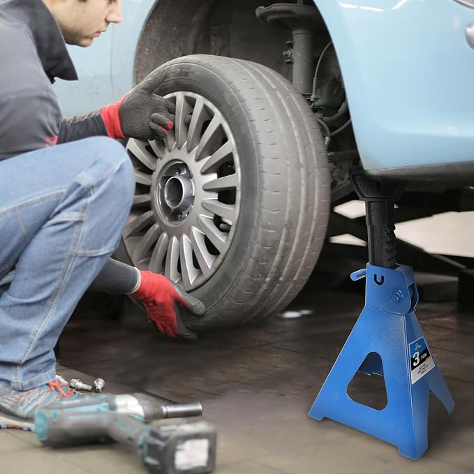 3 Ton Automotive Jack Stands, Heavy Duty Steel Car Lifting Stand - Image 5