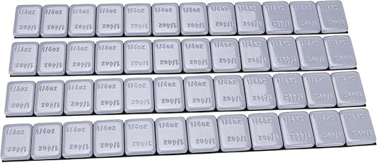 YIZBAP Wheel Weights Gray 1/4oz, 72 oz/Box, by YIZBAP